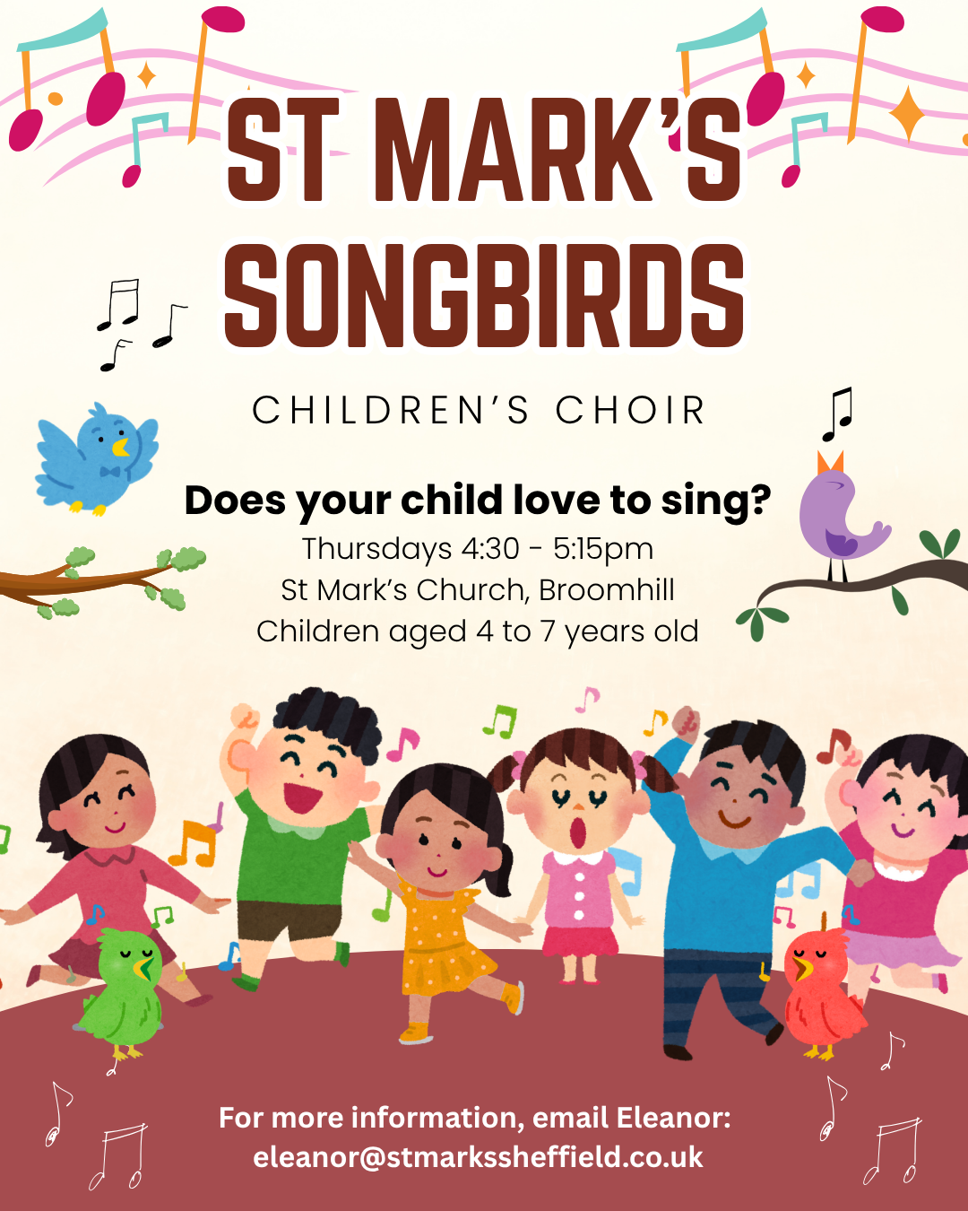 NEW St Mark’s songbirds