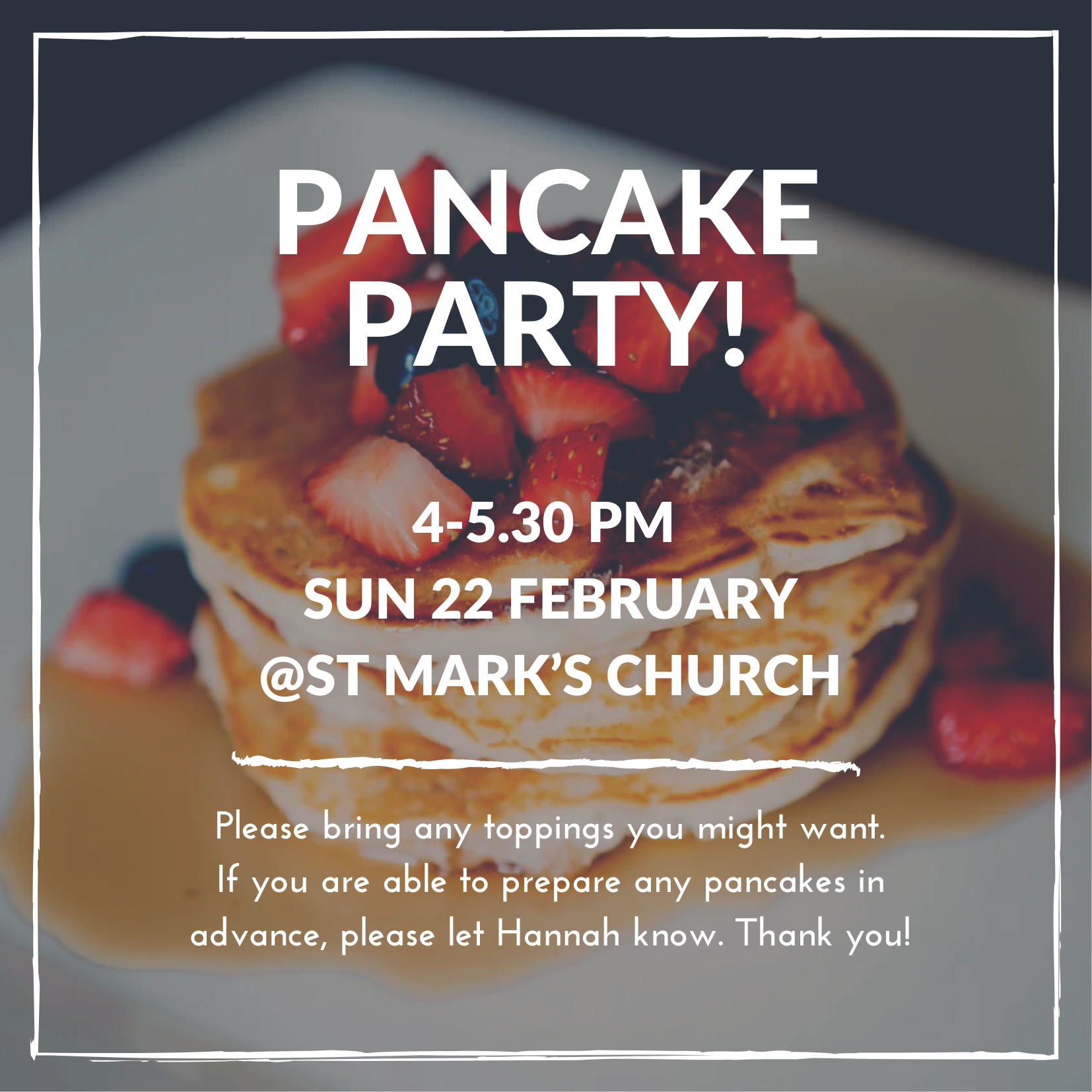 White Pancake Breakfast Birthd